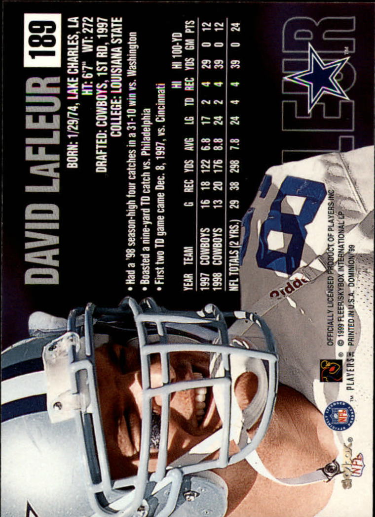 1999 SkyBox Dominion Football Card Pick