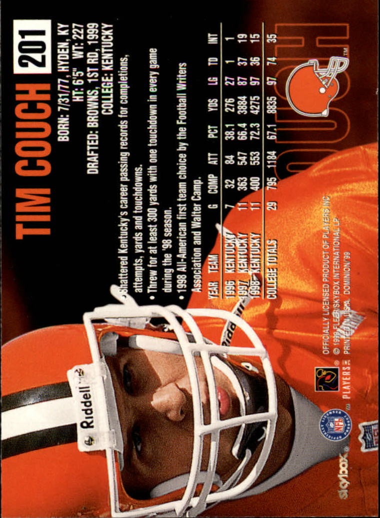 1999 SkyBox Dominion Football Card Pick