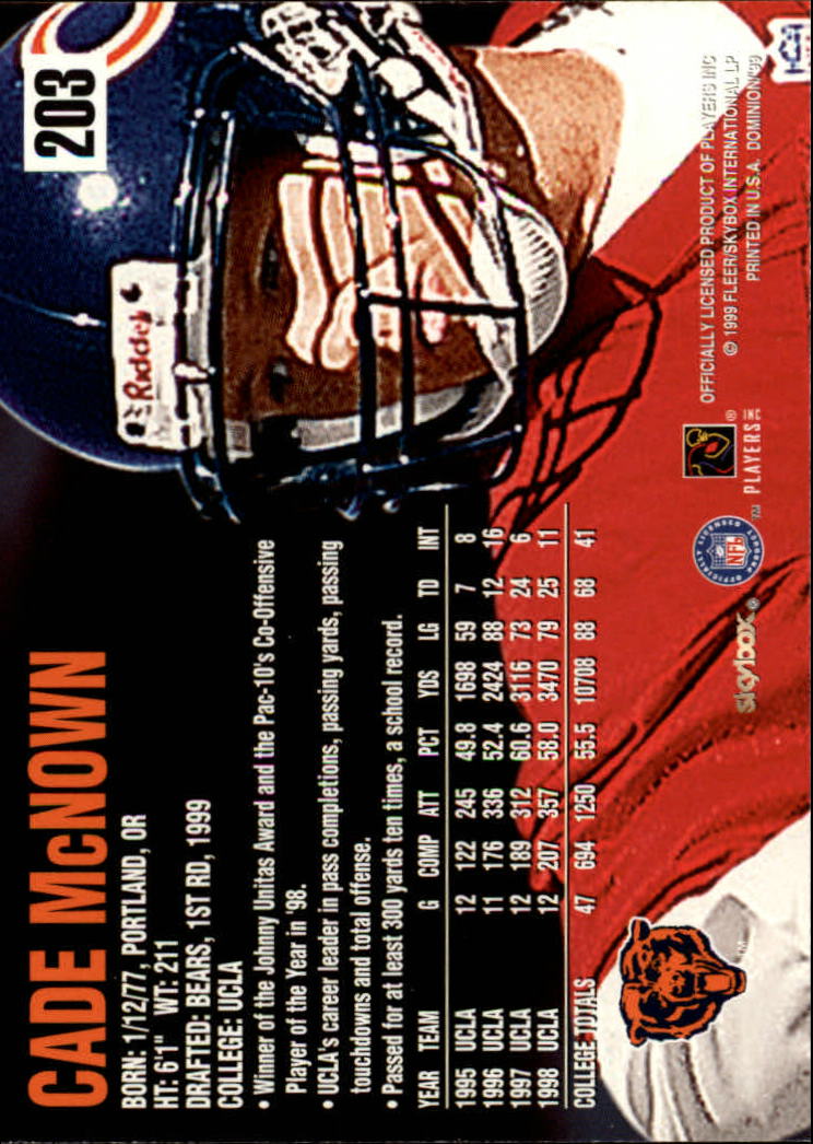 1999 SkyBox Dominion Football Card Pick