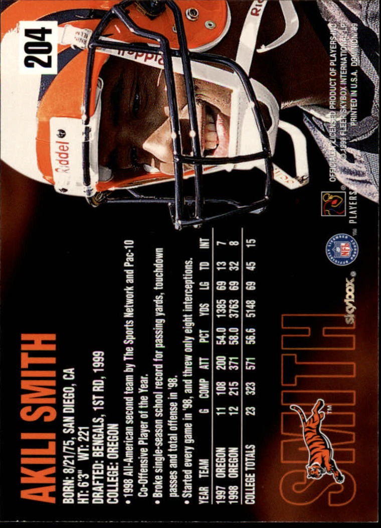 1999 SkyBox Dominion Football Card Pick