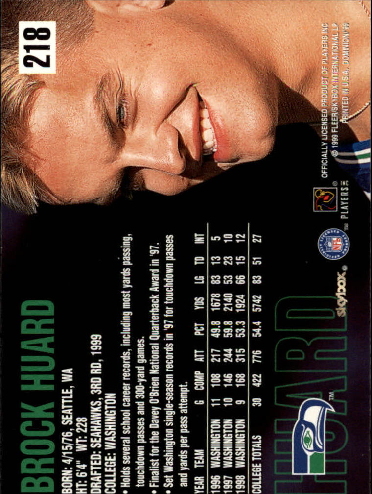 1999 SkyBox Dominion Football Card Pick