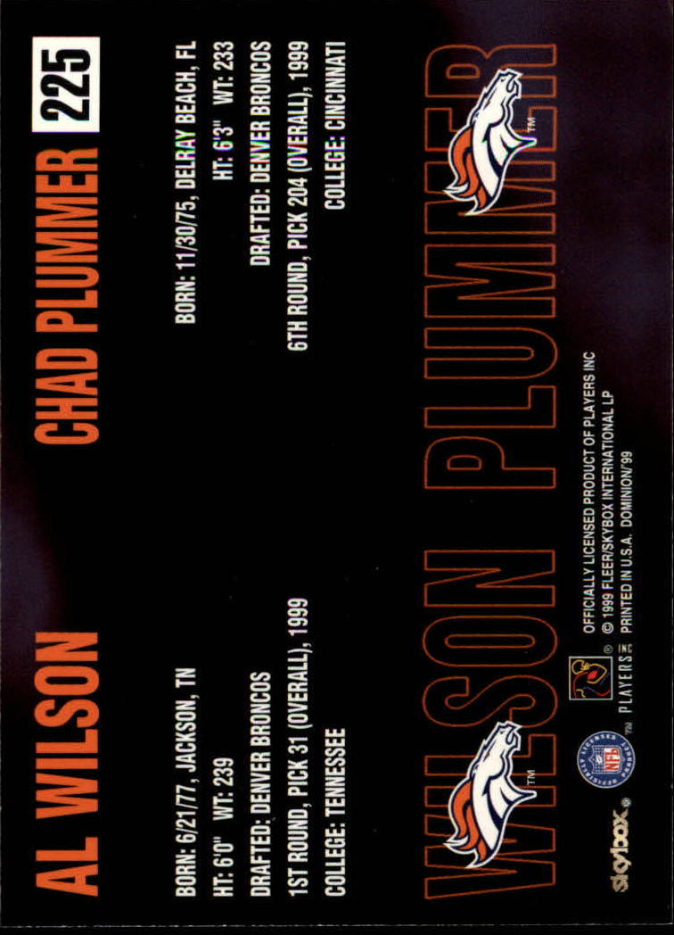 1999 SkyBox Dominion Football Card Pick