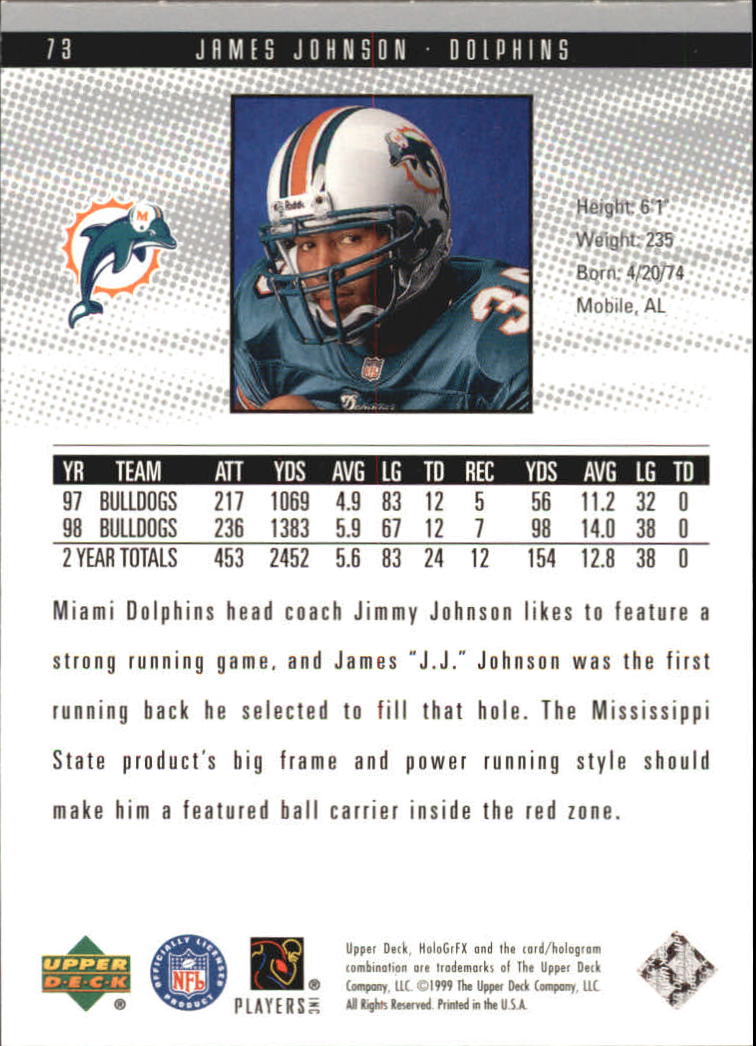 1999 Upper Deck HoloGrFX Football Card Pick