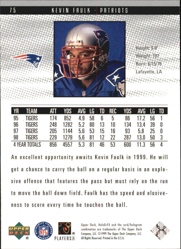 1999 Upper Deck HoloGrFX Football Card Pick