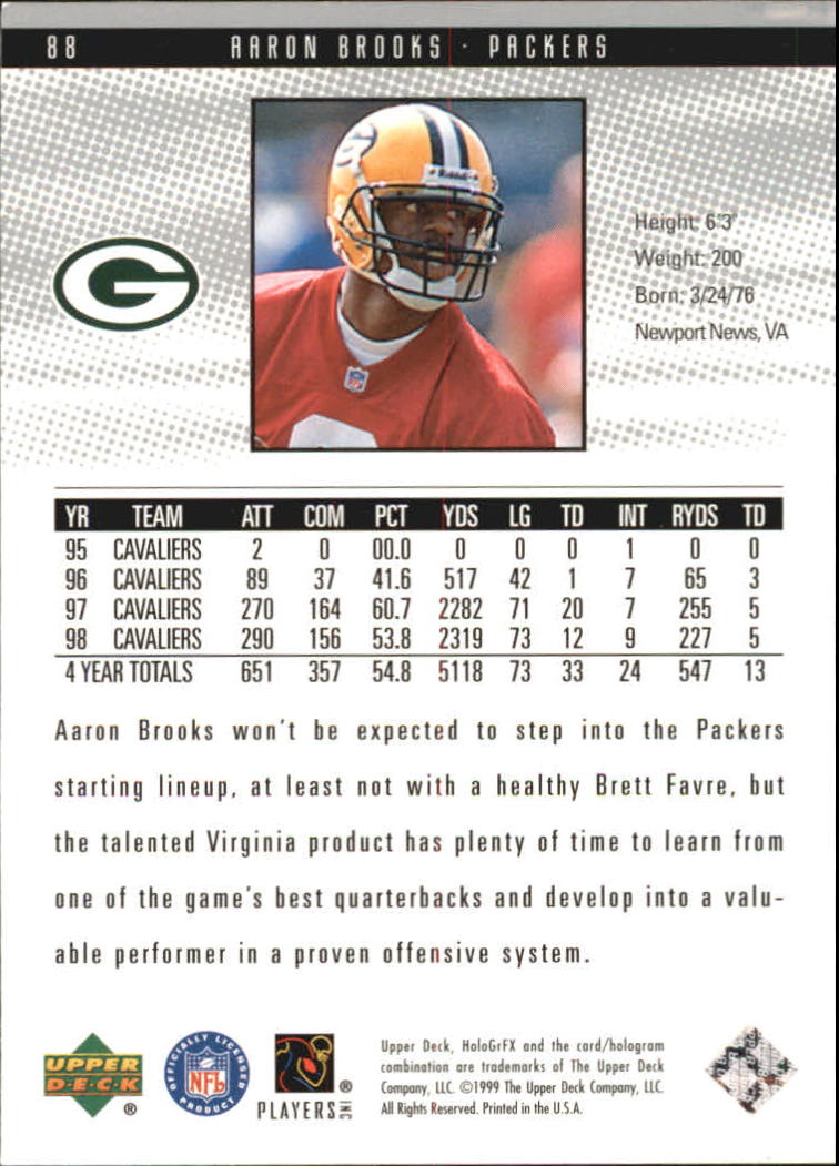 1999 Upper Deck HoloGrFX Football Card Pick