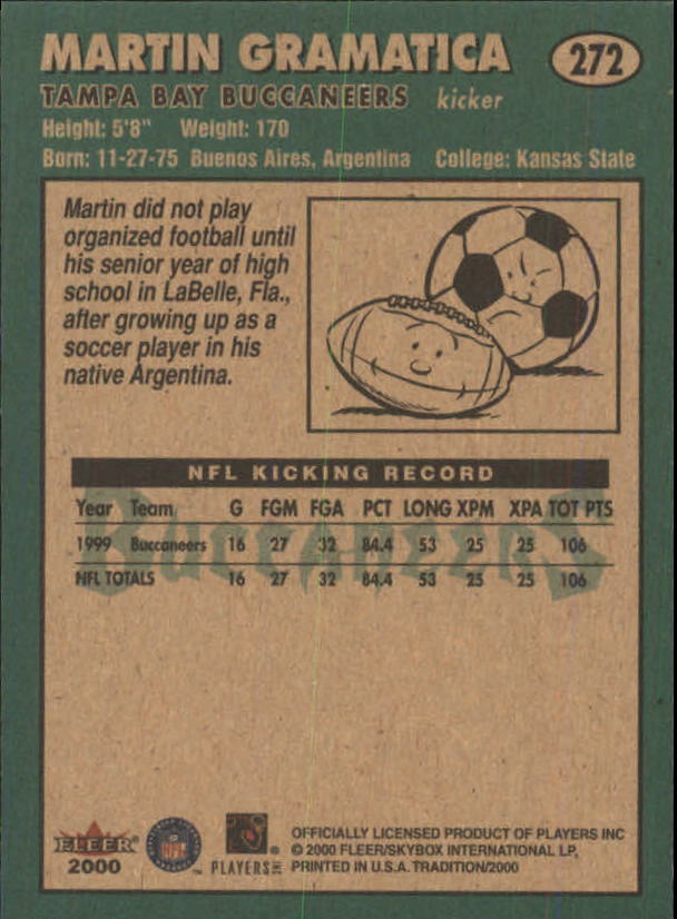 2000 Fleer Tradition Football Card Pick 251-400 - Picture 43 of 277
