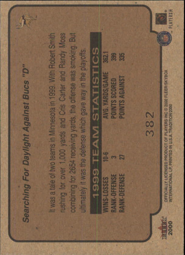 2000 Fleer Tradition Football Card Pick 251-400 - Picture 243 of 277