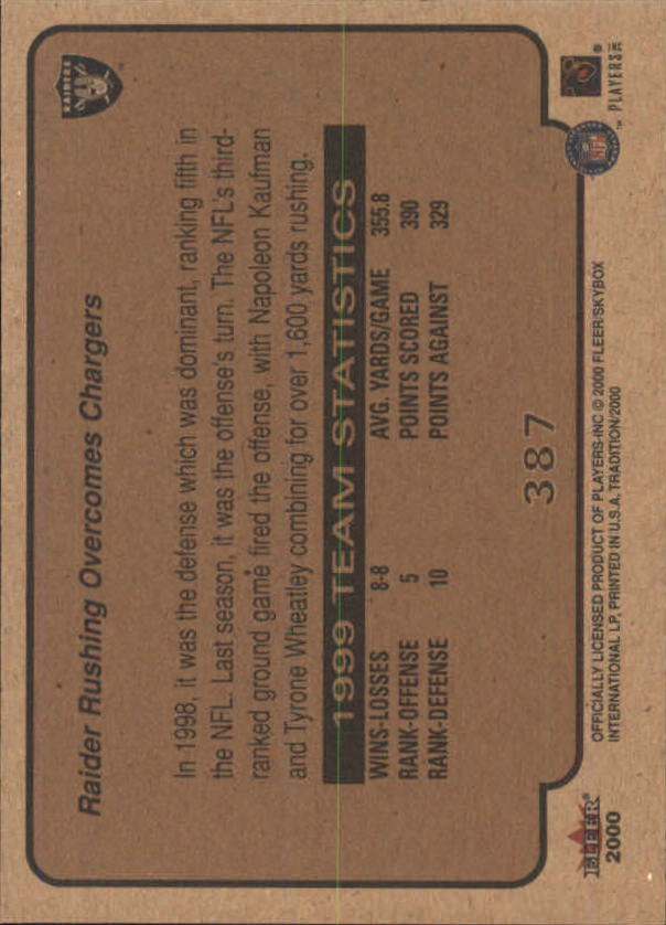 2000 Fleer Tradition Football Card Pick 251-400 - Picture 253 of 277