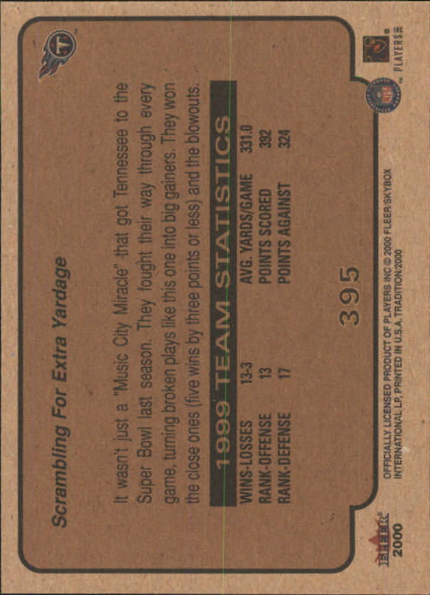 2000 Fleer Tradition Football Card Pick 251-400 - Picture 269 of 277