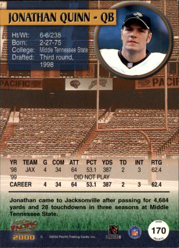 00 Pacific Football Pick Your Players Ebay