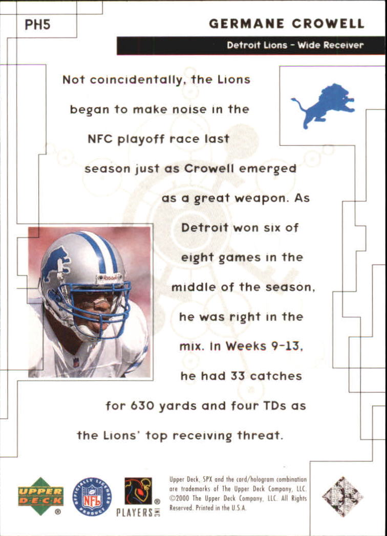 2000 SPx Football Powerhouse Insert Singles - You Choose - Picture 11 of 21