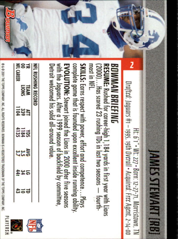 2001 Bowman Football Card Pick