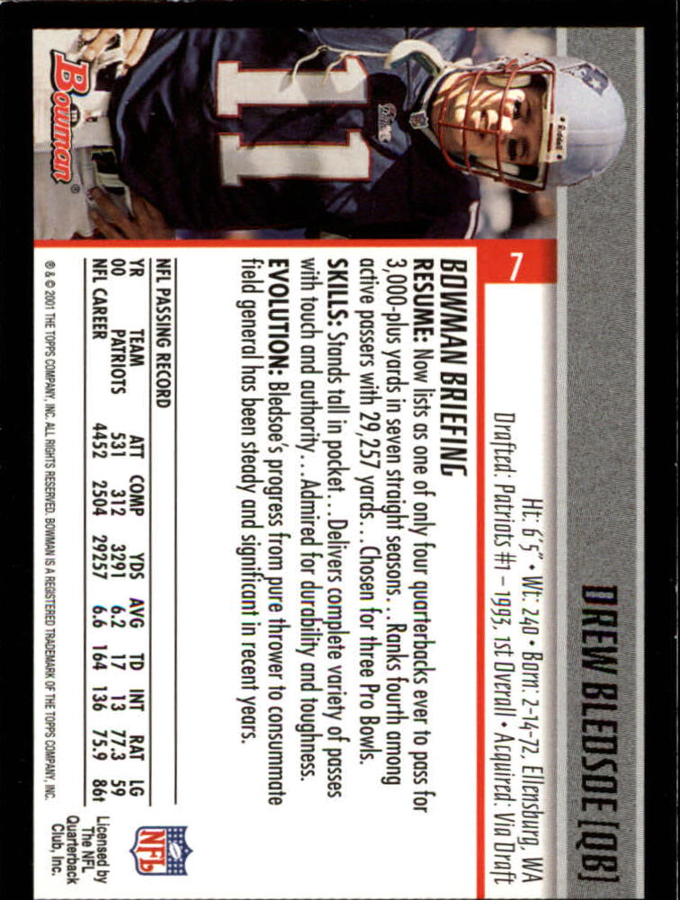 2001 Bowman Football Card Pick