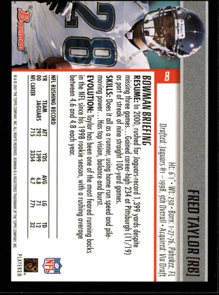 2001 Bowman Football Card Pick