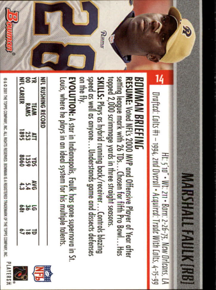 2001 Bowman Football Card Pick