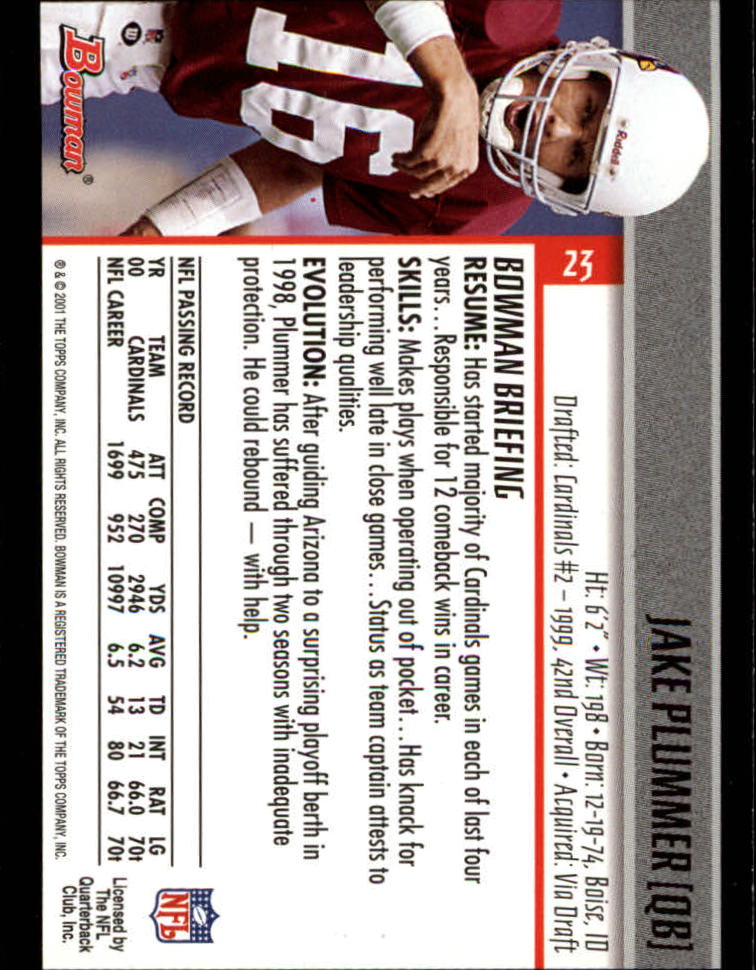 2001 Bowman Football Card Pick