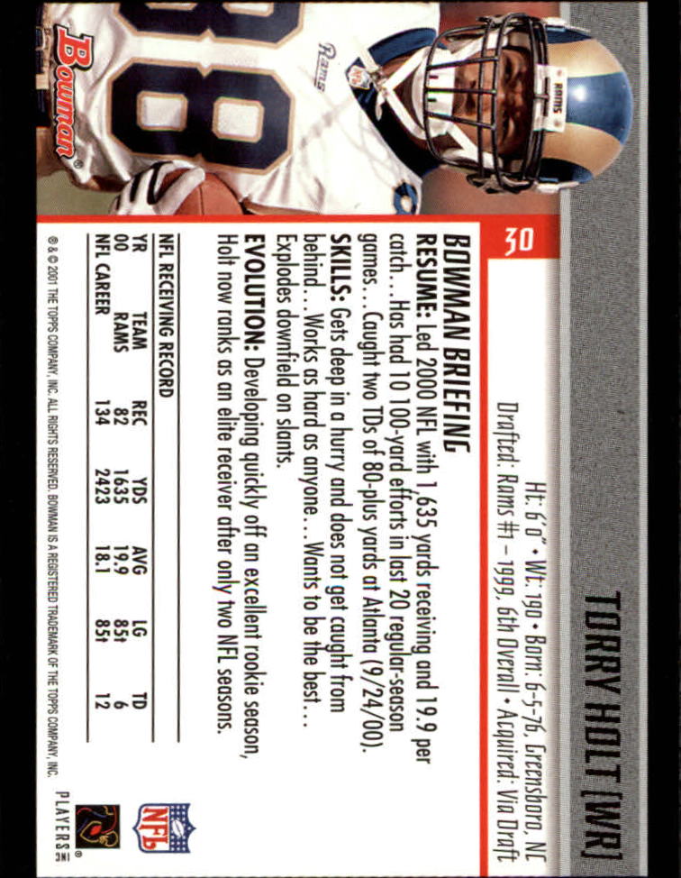 2001 Bowman Football Card Pick