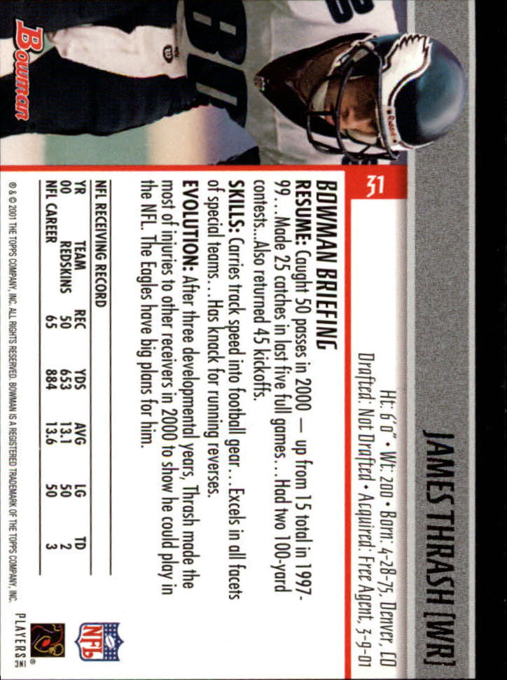 2001 Bowman Football Card Pick