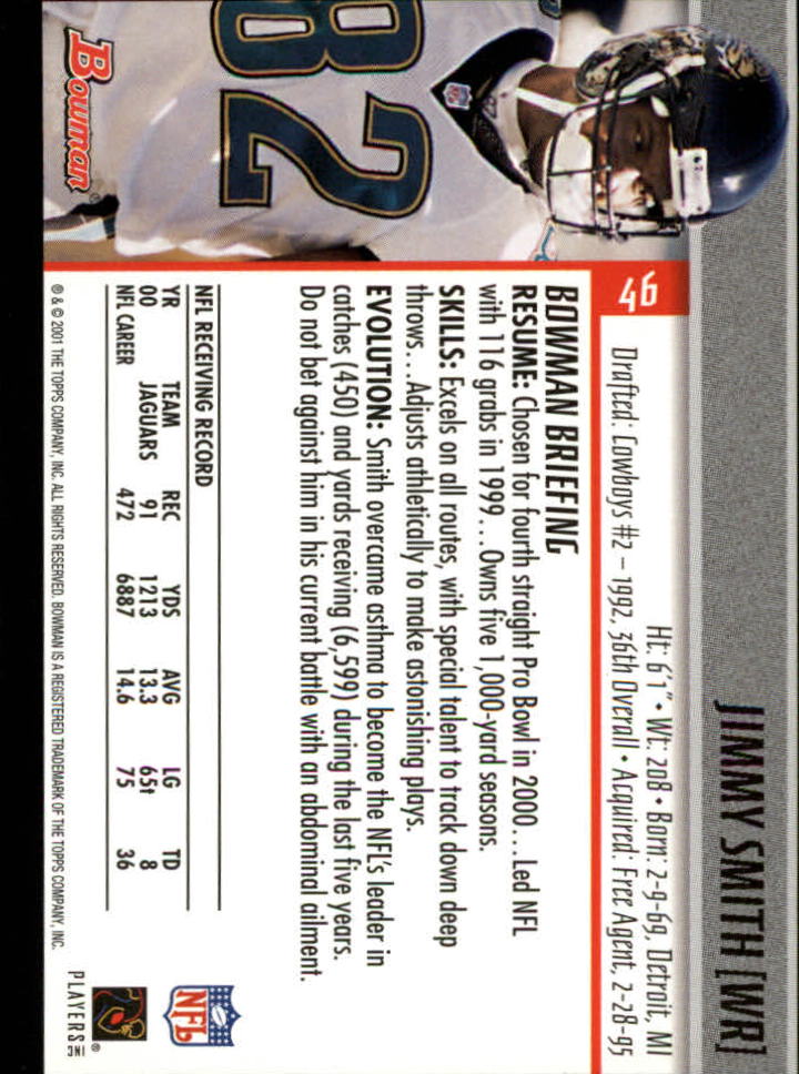 2001 Bowman Football Card Pick