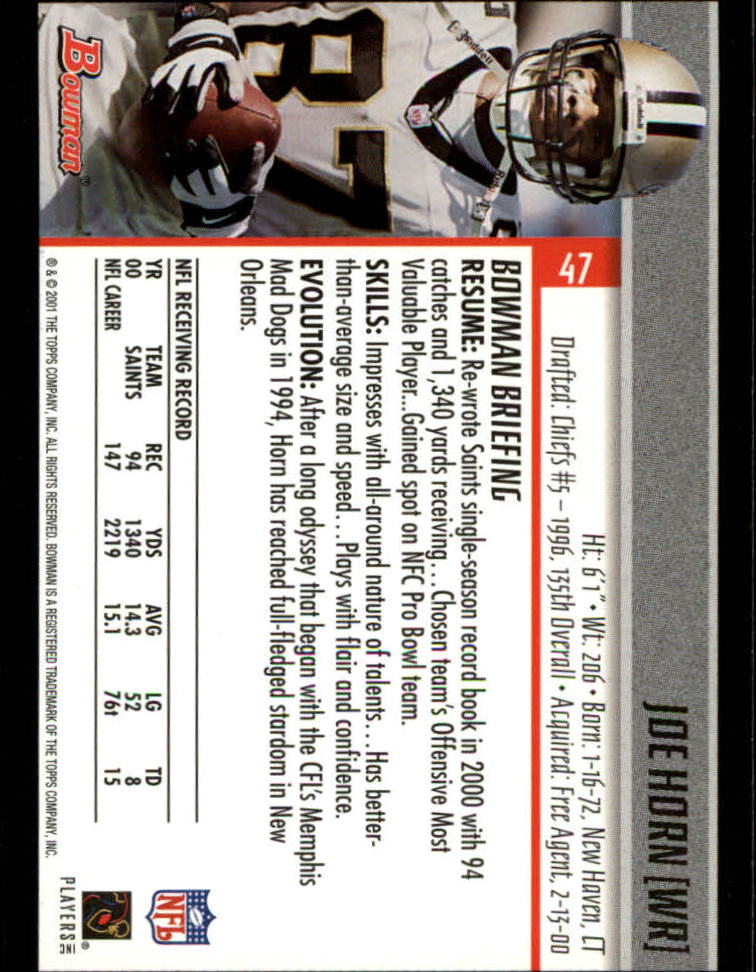 2001 Bowman Football Card Pick