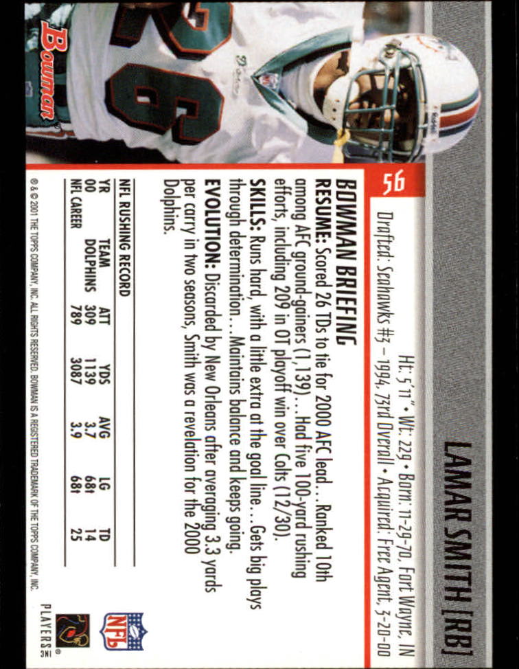 2001 Bowman Football Card Pick