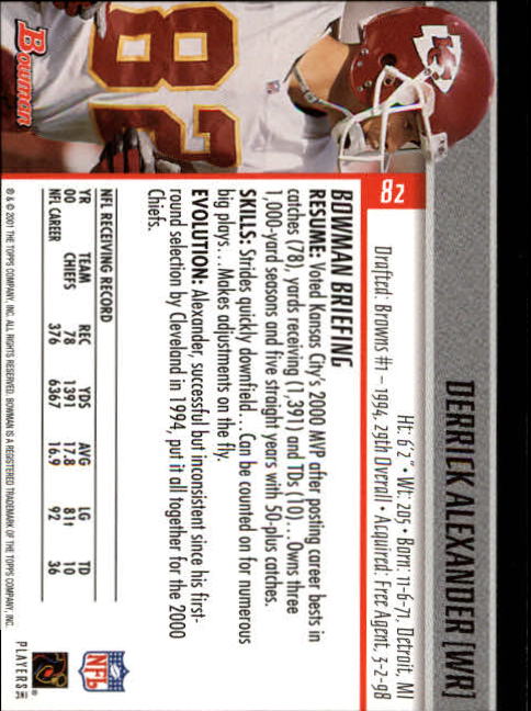 2001 Bowman Football Card Pick