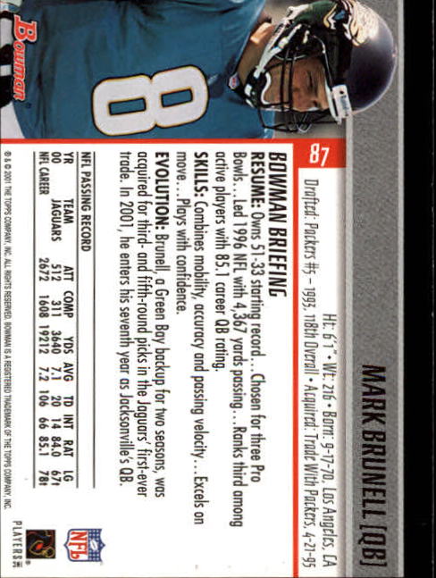 2001 Bowman Football Card Pick