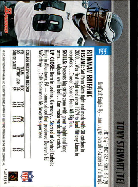 2001 Bowman Football Card Pick