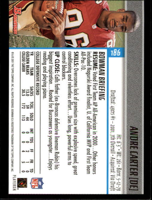 2001 Bowman Football Card Pick