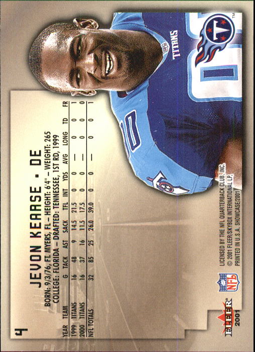 2001 Fleer Showcase Football Card Pick - Picture 7 of 225