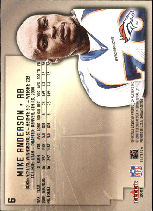 2001 Fleer Showcase Football Card Pick - Picture 11 of 225