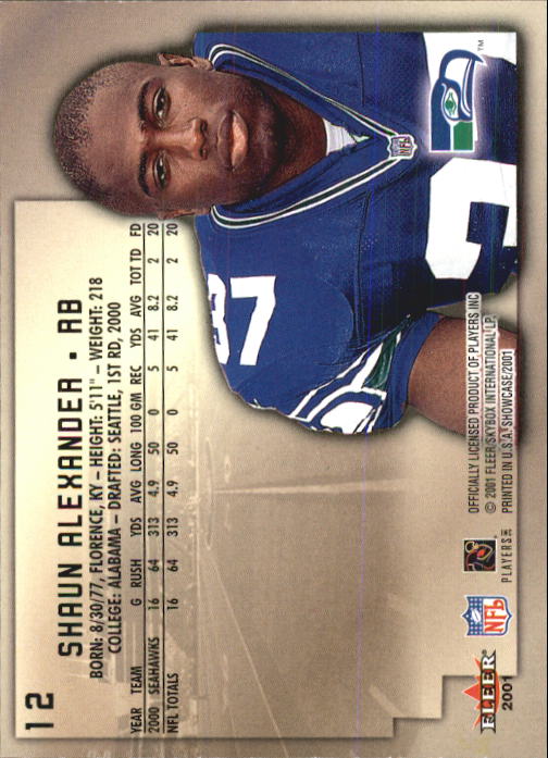 2001 Fleer Showcase Football Card Pick - Picture 23 of 225