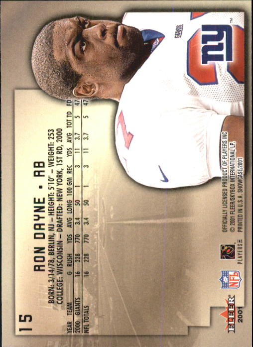 2001 Fleer Showcase Football Card Pick - Picture 29 of 225