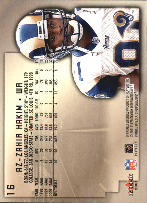 2001 Fleer Showcase Football Card Pick - Picture 31 of 225