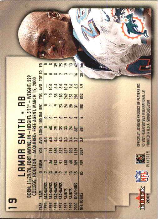 2001 Fleer Showcase Football Card Pick - Picture 35 of 225