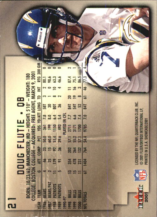 2001 Fleer Showcase Football Card Pick - Picture 39 of 225