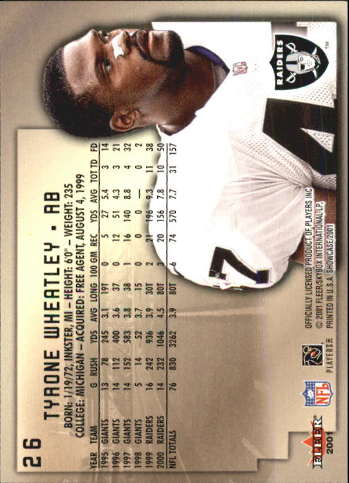 2001 Fleer Showcase Football Card Pick - Picture 49 of 225