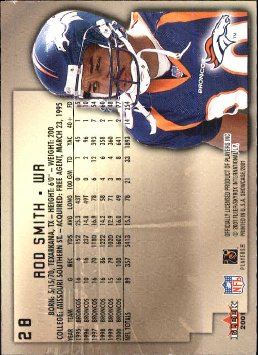 2001 Fleer Showcase Football Card Pick - Picture 53 of 225