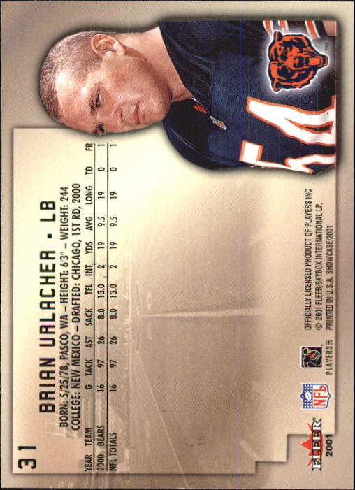 2001 Fleer Showcase Football Card Pick - Picture 59 of 225