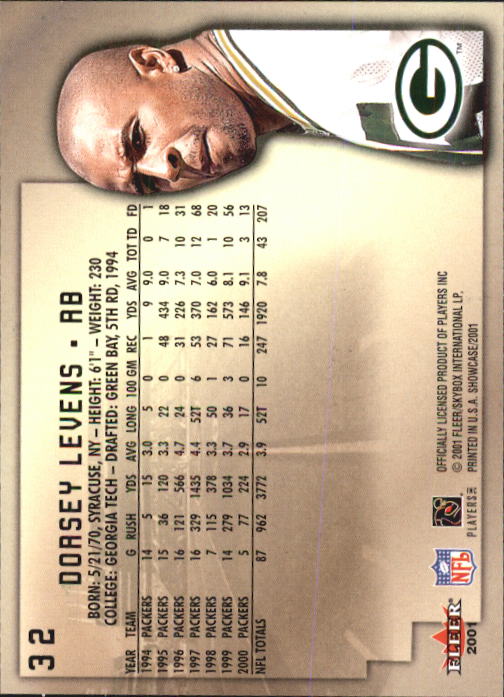 2001 Fleer Showcase Football Card Pick - Picture 61 of 225
