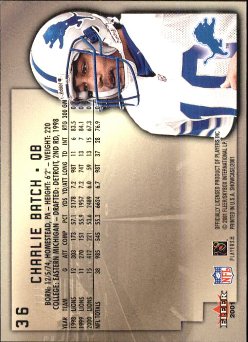 2001 Fleer Showcase Football Card Pick - Picture 69 of 225