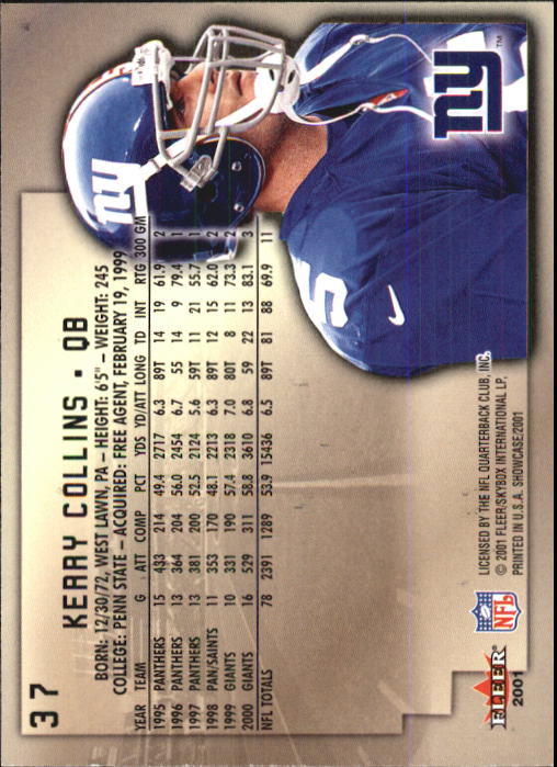 2001 Fleer Showcase Football Card Pick - Picture 71 of 225