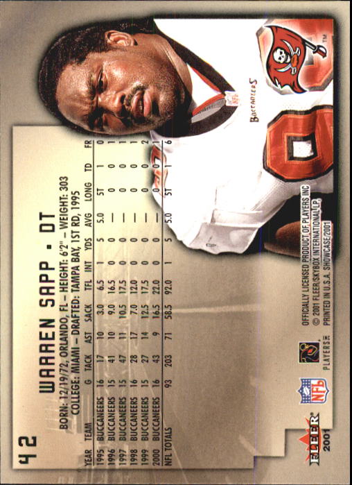 2001 Fleer Showcase Football Card Pick - Picture 81 of 225