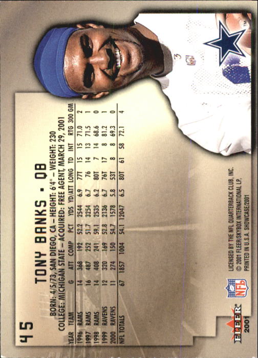 2001 Fleer Showcase Football Card Pick - Picture 87 of 225