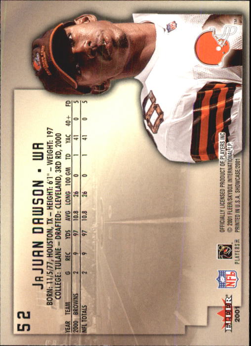 2001 Fleer Showcase Football Card Pick - Picture 101 of 225