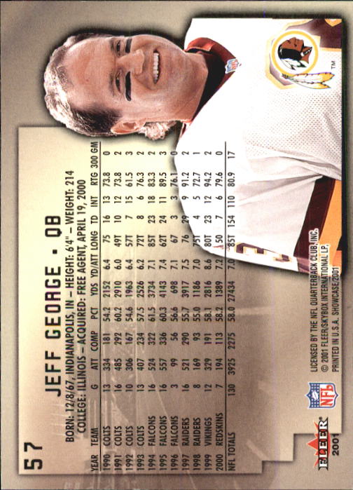 2001 Fleer Showcase Football Card Pick - Picture 109 of 225