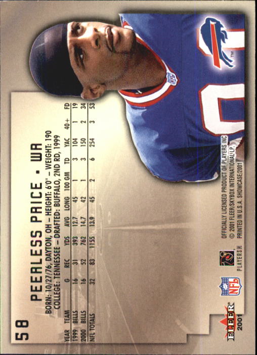 2001 Fleer Showcase Football Card Pick - Picture 111 of 225