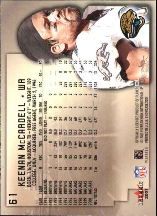 2001 Fleer Showcase Football Card Pick - Picture 117 of 225