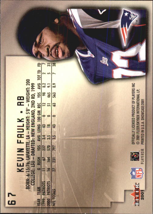 2001 Fleer Showcase Football Card Pick - Picture 127 of 225