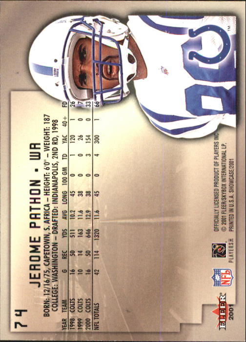 2001 Fleer Showcase Football Card Pick - Picture 141 of 225